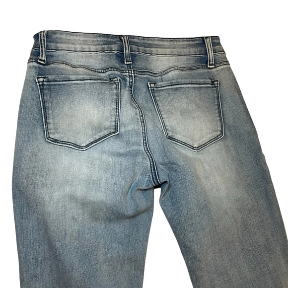 Kancan Mid Rise Skinny Jeans Size 9/28 Light Wash Ankle Denim Casual Stretch - Picture 5 of 10